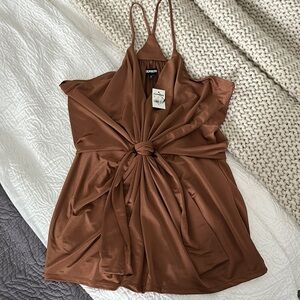 Express Brown tank size medium NWT